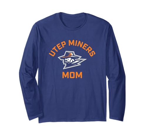 University of Texas El Paso UTEP Miners Arched Mom Long Sleeve T-Shirt
