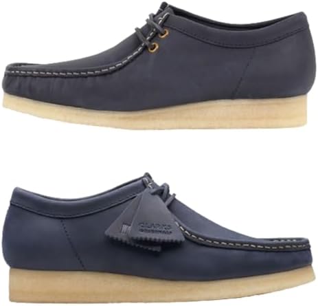 【美品】Clarks ワラビー 25.5㎝ クレープソール　モカシン　レザー 美品】Clarks ワラビー 25.5㎝ クレープソール モカシン レザー Amazon
