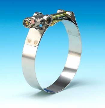 Murray T-Bolt Steel Hose Clamp with Steel Screw, 3.06"-3.37", 3/4"W, 50-60 lbs Torq (Pack of 10)