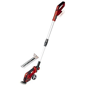 Einhell Accugras- en struikschaar GE-CG 18/100 Li T-Solo Power X-Change (Li-Ion, 18 V, telescoopsteel, snijbreedte grassnijblad 100 mm, struikschaarmes 200 mm, zonder accu en oplader)