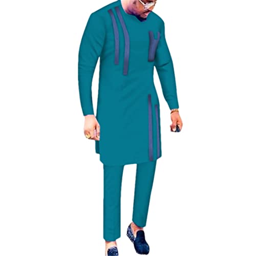 Ensemble 2 pièces homme vêtement manches longues pantalon ample 4XL