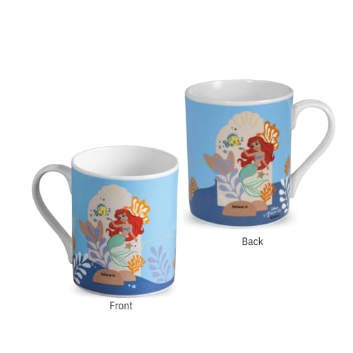 Image of Clay Craft - Official Disney Mugs : The Little Mermaid Ariel Print, Fine Ceramic Coffee Mug, 360 Ml |Cartoon Character Gift Mug for Kids & Adults | Microwave & Dishwasher Safe