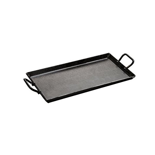 Lodge CRSGR18 Rectangular Griddle - 18X10" Carbon Steel - Grill Pans & Griddles - Frying #1