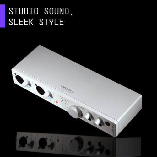 Image of Arturia - MiniFuse 4 - Compact USB Audio & MIDI Interface with Creative Software for Recording, Production, Podcasting, Guitar - White | 2 Xlr and Trs Combo Ins with 48V Phantom, 2 Line Ins, 4 Trs Outs, 2 Headphone Outs, 24-Bit /192khz, Includes Software