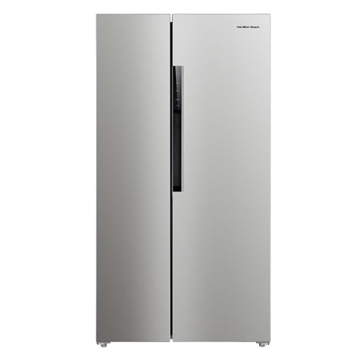 Hamilton Beach HBF1558 15.6 cu ft Counter Depth Full Size Refrigerator, Side Doors, Stainless