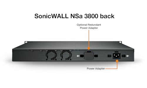 Image of SonicWall NSa3800 High Availability (03-SSC-4663) | Redundant HA Unit for NSa3800 Firewall Synchronization | Next-Generation Firewall | Ideal for Seamless Failover and Network Resilience