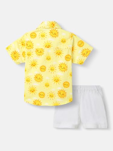 Image of Nautinati Boys Printed Shirt & Short Clothing Set Combo | Age 0-3 Years