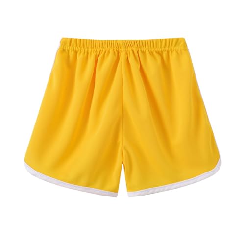 3 Pack Toddler Boys Girls Cotton Athletic Running Shorts, Kids Summer Casual Fashion Drawstring Soccer Shorts3