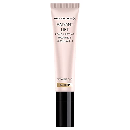 Max Factor Radiant Lift Hydrating and Brightening Concealer, Vitamins C and E, Deep, 7l
