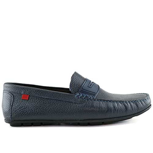 Big Boys/Mens Casual Comfortable Genuine Leather Lightweight Driving Moccasins Classic Fashion Penny Loafer Slip On Breathable Driving Loafer4