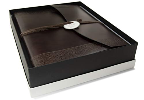 Preisvergleich Produktbild LEATHERKIND Maya Recyceltes Leder Fotoalbum, Large Rustikal - Handgefertigt in Italien