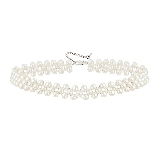 BABEYOND Long Pearl Choker Necklace - Faux Pearl Chain Necklace Pearl Jewelry Set for Women 20s Flapper Accessories2