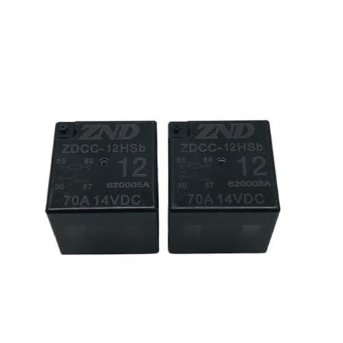 Relé 12VDC un conjunto normalmente abierto de 4 pines ZDCC-12HSb automotriz 70A 14VDC