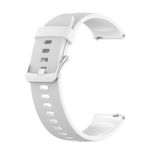 VBPBHFFNMW Correas de repuesto de silicona oficial de 22 mm compatibles for Xiaomi Mi Watch Color Sports Edition Band Compatible for Mi Watch Color Pulsera Correas de reloj Correa Correa de reloj(Wit,