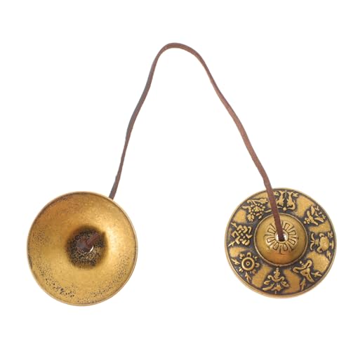 LIFKOME Brass Meditation Bell Chime High Grade Tingsha Cymbals for Yoga and Feng Shui User Friendly Percussion Instrument for Home Decor and Sound Therapy