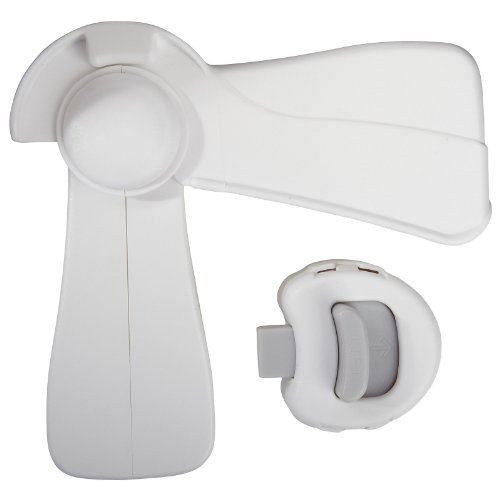 Lever Lock for Decorative Door Handles (Single, White) by KidCo