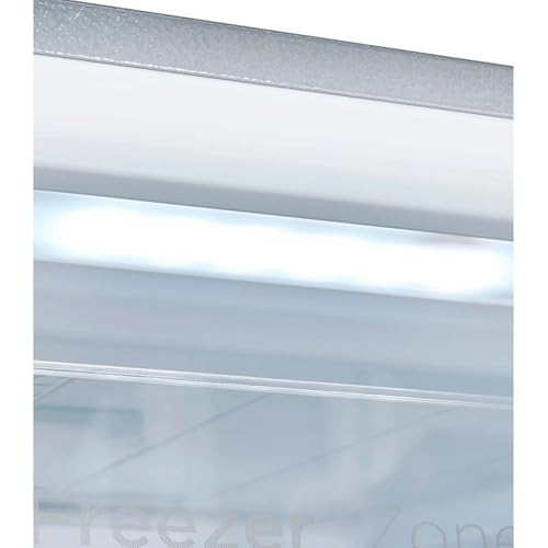 Exquisit® Congelador Vertical 380L, Inoxlook, Clase D, Tecnología No-Frost, Control Digital, Función DUAL, Congelación Rápida, Puerta Reversible, Medidas (185,5 x 71,0 x 71,0 cm) - imagen 9