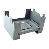 Folpus Horno de Alcohol Plegable, Horno de Camping, Horno de Combustible Compacto Tipo Tableta, Quemador de Alcohol para Barbacoa, Cocina de Emergencia,
