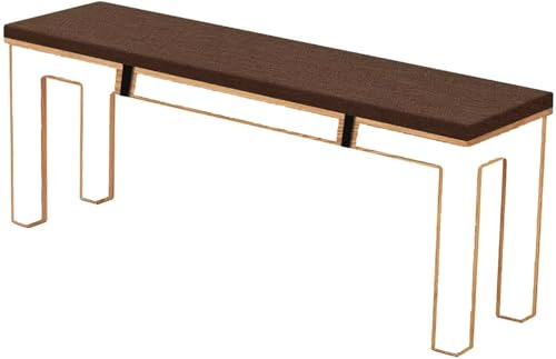 RTSFKFS Cojin for Banco Exterior/Interior/Jardin/Zapatero 120x40,100x40, Cojin de Banco Grueso, Cojín del Asiento for Terraza Balcón Palet Comedor Columpios(Marrón Oscuro,100x23x3cm)