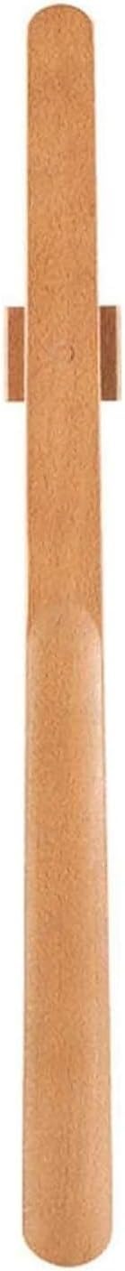 Genérico Calzador De Mango Largo con Cierre Magnético, Evita Agacharse | Diseño De Madera De 75 Cm, Protector De Talón Curvado (Beige 75x4 cm)