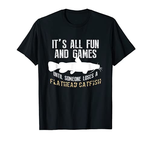 Flathead Catfish Fishing Graphic Freshwater Fish Men Gift T-Shirt