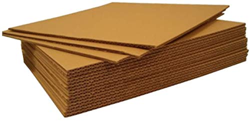 50 x Double Wall Cardboard Sheets Corrugated Pads Dividers Arts Craft Shipping Postal Board (594mm x 841mm A1)