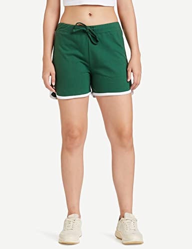 Image of Amazon Brand - Symbol Women's Cotton Blend Regular Fit Lounge Shorts (Pack of 2)