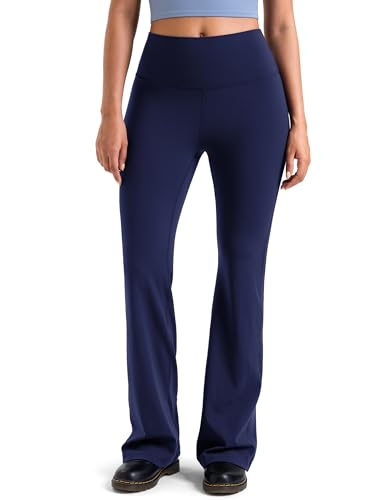 Colorfulkoala Women's Dreamlux Workout Flare Leggings High Waisted Wide Leg Bootcut Yoga Pants 29.5