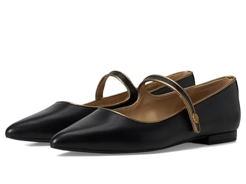 Lauren Ralph Lauren Women's Londyn Metallic-Trim Leather Mary Jane Flat