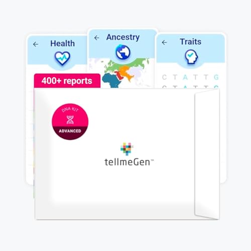 tellmeGen Advanced DNA Test Kit, Genetic Analysis on Health Predispositions,