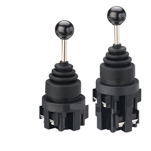 BADIKA Interruptor momentáneo del Joystick 1 Interruptor de Palanca momentáneo de 30 mm, 4 Posiciones, 4 NA, con autobloqueo y reinicio, 402/4022/201/2011, Interruptor Cruzado.(LY61-201 Momentary)