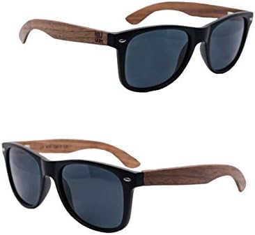 Holzwurm Sunglasses with Wooden Arms made of Walnut for Men and W...