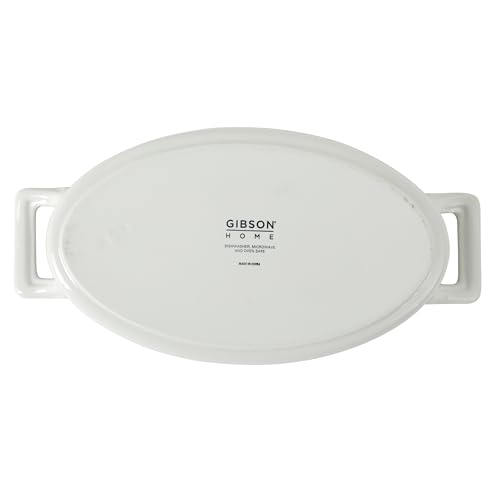 Gibson Home Gracious Dining Oval Au Gratin Baking Dishes, 4-Piece Set – 15 oz Oven Safe Ceramic Small Casserole Dishes with Handles, Microwave & Dishwasher Safe Mini Bakeware, White by Gibson Home - Image 7