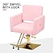 Artist hand Hair Salon Chair Pink and Gold, Hydraulic Styling Chair with Heavy Duty Pump, 360 Degree Swivel Barber Chair, Beauty Salon Equipment for Hair Stylist, Max Load 330 Lbs