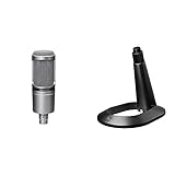 【Amazon.co.jp限定】 オーディオテクニカ コンデンサーマイクロホン AT2020GM ＆ マイクスタンド AT8703