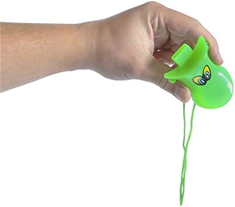 Rhode Island Novelty Multicolor Duck Call Whistles - One Dozen (12)