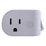 GE Grounded Power Switch, Outlet Extender, 3-Prong, Easy to Install, for Indoor Lights and Small...