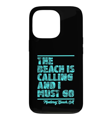 The Beach Is Calling and I Must Go �����g���[�r�[�` �J���t�H���j�A �X�}�z�P�[�X iPhone 13 Pro �p