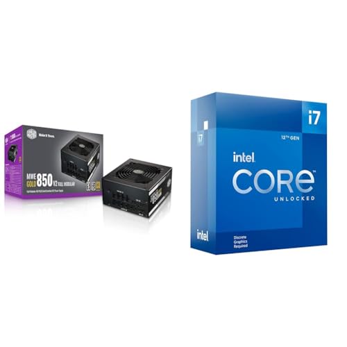 Image of Cooler Master MWE Gold 850 V2 Full Modular, 850W, 80+ Gold Efficiency & Intel Core i7-12700KF Gaming Desktop Processor 12 (8P+4E) Cores up to 5.0 GHz Unlocked LGA1700 600 Series Chipset 125W