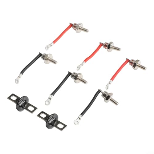 HEBEOT RSK2001 Kit de redresseur de diodes pour générateur Série RSK avec construction métallique comprenant des diodes positives rouges et négatives et des varistances à fil noir pour un système