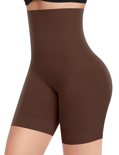 Image of Werena Shapewear Shorts Tummy Control for Women High Waisted Body Shaper Underwear Slimming Slip Shorts Under Dresses