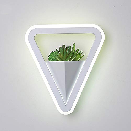 Lámpara de pared LED triangular que elimina la oscuridad en pasillos con diseño verde 6