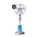 Regulowany Wentylator Stojący, Wysokoobrotowy Wentylator Podłogowy z 3 Ustawieniami Prędkości i 7-godzinnym Timerem, dla Warsztatów Fabryki Garażu (Color : Telecontrol-Silver-5 Leaves)