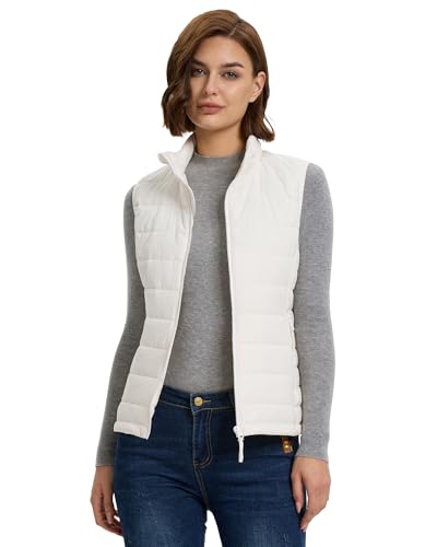 Outdoor Ventures Women's Lightweight Puffer Vest Outerwear Zip Up Warm Sleeveless Winter Jacket Padded Gilet Quilted Coat2