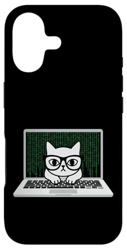 Funny Coding Cat Computer Tech �\�t�g�E�F�A�J���҃G���W�j�A �X�}�z�P�[�X iPhone 17 �p