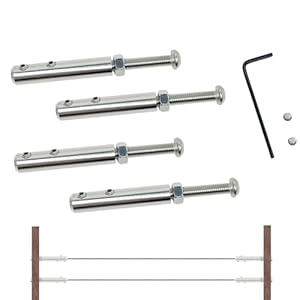 STFALI Leitplankendrahtseil 4er Drehseilklemmen Set