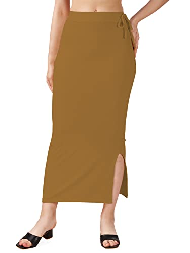 Image of Mehrang Microfiber Saree Shapewear Petticoat for Women, Cotton Blended Shape Wear Dress for Saree