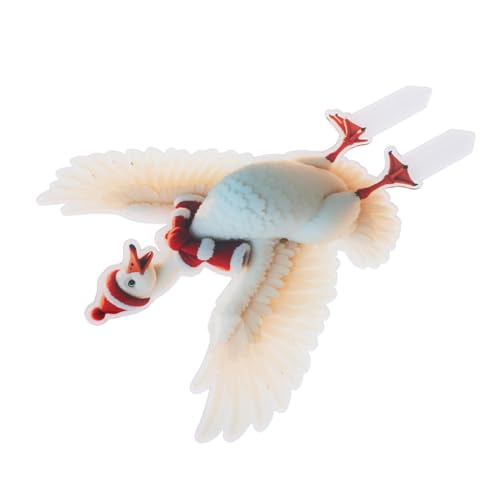 VALICLUD クリスマスダック ガーデンステークス 丈夫で色あせない両面デザイン 屋外園装飾用ホリデー動物杭 玄関 芝生 花壇の冬季新年飾り