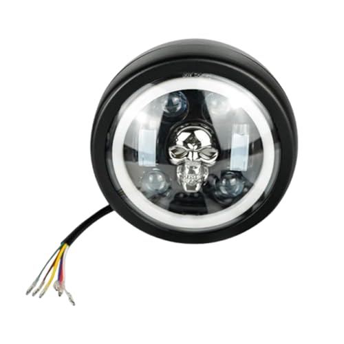 Phare a moto LED rond etanche pour le remplacement d'eclairage de tete super lumineux