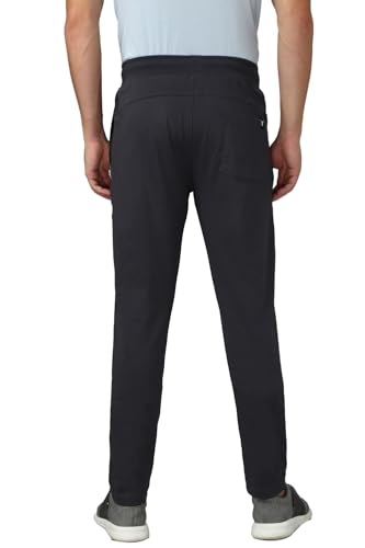 Image of Van Heusen Men's Track Pant | Side Zipper Pockets |Mid-Rise| Comfort Fit | Cotton Blend | Breathable & Casual | Easy Stain Release| Anti-Static Fabric | Activewear | Drawstrings | Style 50052